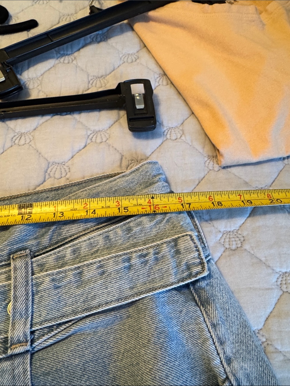 Madewell Light Blue Wide-Leg High-Rise Jeans with Belt - Picture 6 of 7